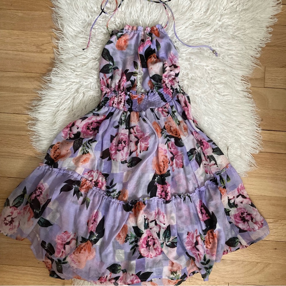 Pastel purple floral dress